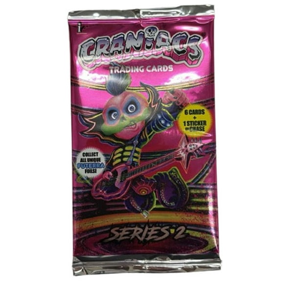 Craniacs Trading Cards - Series 2 - BOOSTER HOBBY PACK [6 Cards & 1 Sticker or Chase]