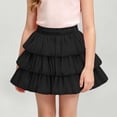 thumbnail image 2 of CHEEREAM Kids Short Skirts Y2k Puff Cute Multi Layered Ruffle Mini Skirt Girls Comfy Casual Leisure Outfit, 2 of 9