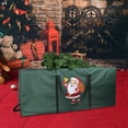 thumbnail image 3 of Bolsa de Almacenamiento para de Navidad, Decoración de de Navidad, Impermeable, Adorno de Navidad Móvil para Decoración de Fiesta, Corona Papá Noel verde, 3 of 8