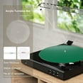 thumbnail image 3 of Acrylic Turntable Mat, Record Platter Slipmat Reduce Dust Noise for 12 Inch Record Player, Anti Static Turntable Pad Replacement Provides Tighter Bass, 3 of 7