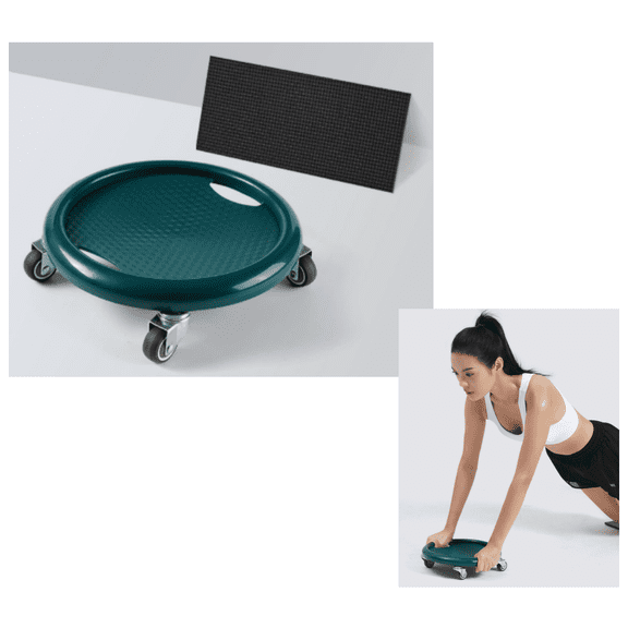Abdominal Roller Wheel Disc, 360° Rotating Core Slider Ab Workout Trainer , Portable Fitness Equipment for Home Gym