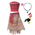 thumbnail image 1 of Disney-disfraz de Moana para niña pequeña, traje de princesa para fiesta de Halloween, ropa de fantasía para 2, 3, 5, 6, 8 y 10 años Fivean unisex, 1 of 2