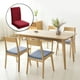 thumbnail image 5 of Funda elástica grande para silla de comedor con respaldo alto y fundas extraíbles para boda Vino rojo, 5 of 8