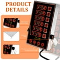 thumbnail image 5 of 4/6 Channel Stainless Steel LED Technology Kitchen Timer Loud Alarm Digital Kitchen Timer Reminder Function Commercial Cooking Area Stopwatch with Waterproof Button for Cooking, 5 of 9
