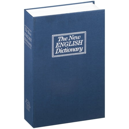 Stalwart Book Safe with Key - Portable New English Dictionary Hidden Safe