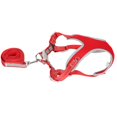 thumbnail image 2 of Arnés y correa reflectantes para perros, chaleco ajustable para caminar con seguridad, diseño a prueba de fugas, rojo mediano, 2 of 8