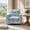 Blue, variant on LLappuil 360° Swivel Accent Chair, Mid-century Living Room Chair, Single Sofa Reading Chair for Living Room, Foil Fabric Brown