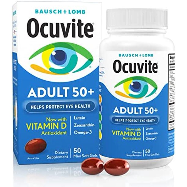 Ocuvite Eye Vitamin & Mineral Supplement, Contains Zinc, Vitamins C, E