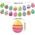 thumbnail image 2 of Easter Decorations for Home, Easter Decoration Banner Easter Party Decoration Spring Garland Pastels Egg Hunting Bunting Garland For Easter Brunch Easter Birthday Offices & Home Decor, 2 of 2