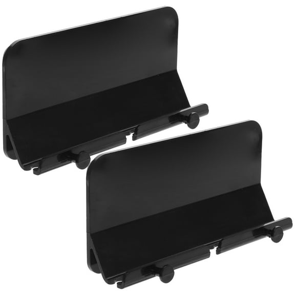 LEORX 2Pcs Black Self Adhesive Phone Holder Wall Mount for Phone and Remote