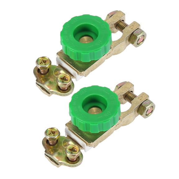 2pcs Top Post Battery Power Disconnect Cutoff Shut Off Isolator Quick Master Switch Battery Terminal Link for Boat Car
