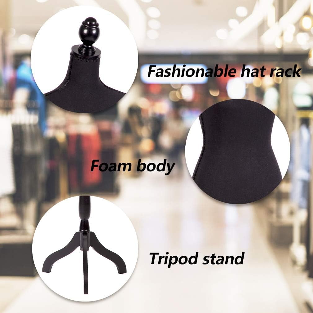 BestMassage Adjustable Female Dress Form Mannequin 60-67" ABS & Velvet, Black Tripod Stand