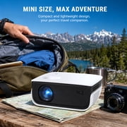 TOPVISION Mini Projector with Bluetooth, 1080P Outdoor Movie Projector with Keystone Correction, 240'' Giant Screen, Compatible with TV Stick, Phone, PS5, HDMI, Usb for Home, Bedroom, Outdoor Use