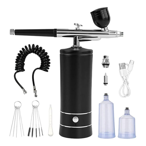 Juego de aerógrafo Gloria con boquilla herramienta de aerografía para belleza decoración de tarta color negro