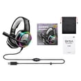 thumbnail image 1 of EKSA E1000 Game Headset 7.1 Auriculares estéreo con reducción de ruido Auriculares portátiles para juegos, negro gris Guardurnaity EL000548-01B, 1 of 2