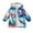 Multicolor, variant on AUNVITO 2025 Trendy Children's Spring Long Sleeved Hooded Velvet Coat Colorful Cool Zipper Jacket Top