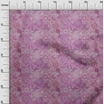 thumbnail image 3 of oneOone Polyester Spandex Purple Fabric Asian Mosaic Floral Fabric For Sewing Printed Craft Fabric By The Yard 56 Inch Wide, 3 of 4