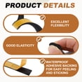 thumbnail image 3 of Uxcell 16.4FT Solid Rubber Weather Stripping, Self Adhesive EPDM Seals Strip, 3 of 7