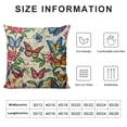 thumbnail image 5 of Chilfamy Vintage Butterflies Decorative Throw Pillow Covers Pillows Case Square Cushion Cover Standard Pillowcase for Sofa Couch Bedroom Patio White, 5 of 5