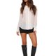 thumbnail image 3 of Sunloudy Conjunto de blusa casual para mujer, camisa de solapa de color sólido de manga larga + chaleco ajustado, blanco Sunloudy moda, 3 of 9