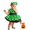 Green, variant on HCNTES Toddler Girls Alien Invasion Halloween Dress Galaxy Print Tulle Party Gown(Orange,3-6 Months)