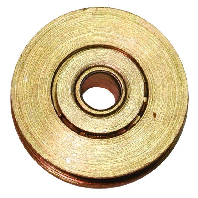 Llanta de puerta Barton Kramer Steel de 3,2 cm ranurada, paquete de 2