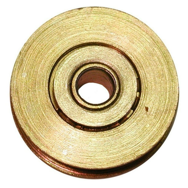 Llanta de puerta Barton Kramer Steel de 3,2 cm ranurada, paquete de 2