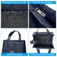 thumbnail image 4 of Insulated Lunch Bags, 10"x6"x13" Thermal Lunch Portable Containers Bag Dark Blue, 4 of 6