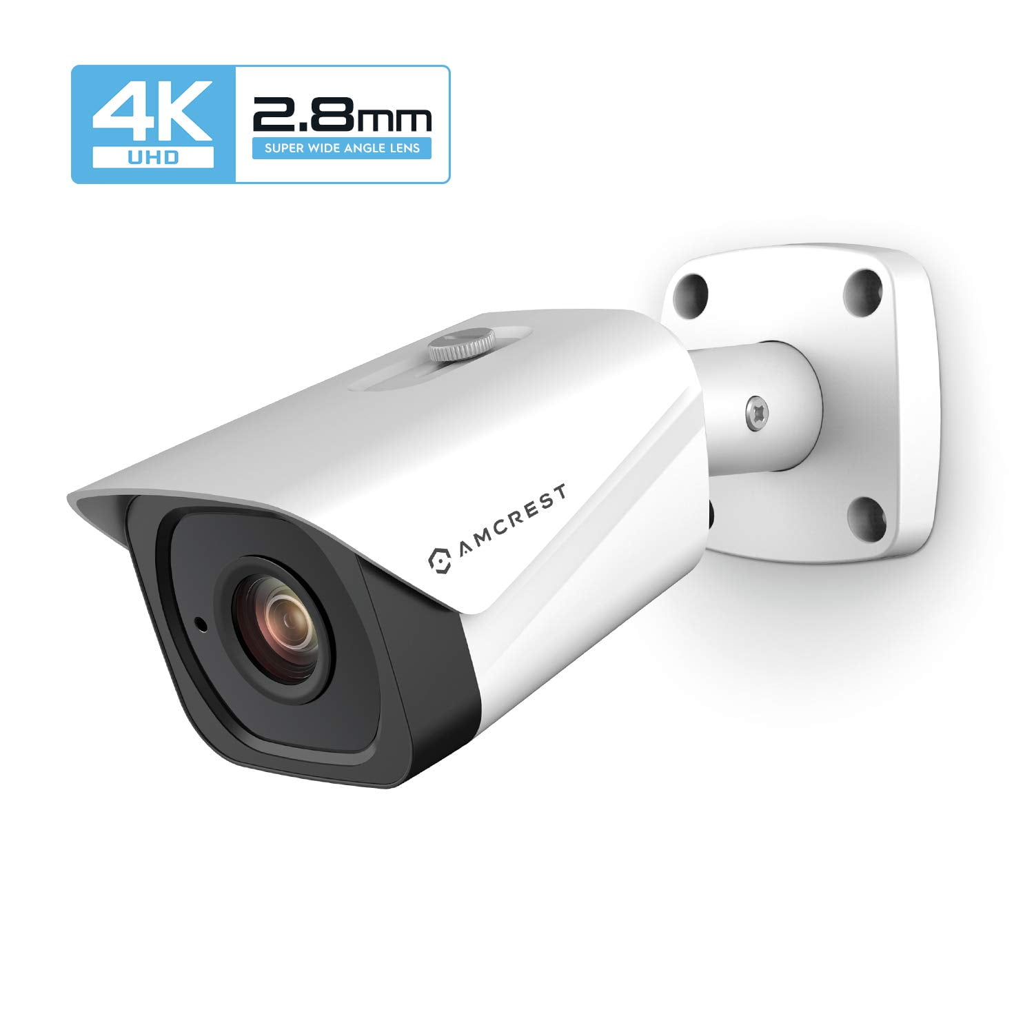 Amcrest UltraHD 4K (8MP) Outdoor Bullet POE IP Camera, 3840x2160, 131ft
