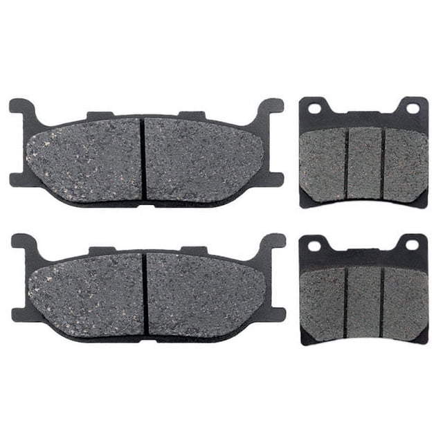 KMG Front + Rear Brake Pads Compatible with 1993 Yamaha XJ 400 S Seca II - Non-Metallic Organic NAO Brake Pads Set