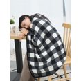 thumbnail image 6 of TNDBKQWR Plaid Blanket for Office Chair Warm Poncho, Lap Blanket Outdoor Wearable Blanket, Blanket Poncho Lap Blanket for Office 55.1"x39.3", 6 of 6