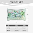 thumbnail image 6 of Bixox Succulent Printed Pillow Protector,Super Soft Ideal for Home,Guests,Rentals - 16"x24", 6 of 8