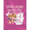 thumbnail image 2 of Nickelodeon Paw Patrol Skye Birthday Girl 4th Birthday Gift Toddler Girls Shirt Time Flies 4T, 2 of 5