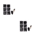 thumbnail image 2 of Soidarity Nail Crystal Nails 6 Cajas Rhinestone Glass Transparente Color mezclado Nail Art DIY Kit Maquillaje Decoración Black Rhinestone Diamante de imitación negro 2piezas, 2 of 6