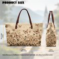 thumbnail image 6 of Eheartsgir Leopard Butterfly Print Waterproof Top Handle Tote Bag, Top Handle Bag with Large Capacity Lightweight Top Handle Satchel for Commute Daily Use, 6 of 6