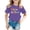 Purple, variant on Girls Big Sister Letter Print T-Shirt Short Sleeve Crewneck Fashion Summer Tee Cute Relax Fit Top