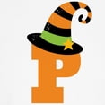 thumbnail image 3 of CafePress - Halloween Letter P Witch Monogram Kids Baseball Je - Kids Cotton Baseball Jersey, 3/4 Sleeve Shirt, 3 of 4
