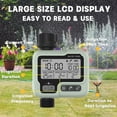 thumbnail image 4 of Digital Water Timer, Sprinkler Timer Programmable With Rain Delay, Garden Hose Timers For Watering With Large Lcd Display, Manual Irrigation Mode, 4 of 7