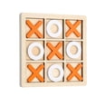 thumbnail image 1 of 10-Piece Solid Wood Tic Tac Toe Board Game - Perfect For Backyard Entertainment & Home Game Fun!, 1 of 4