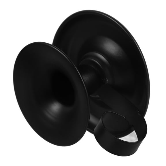 IBASETOY 1Pcs Vintage Pillar Stand Black Metal Candlestick Holder Rustic Table Centerpiece for Thanksgiving