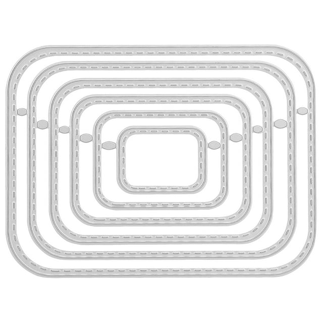 DEWIN Découpe Artisanale, Forme Rectangulaire Coin Rond Acier au Carbone DIY Album Photo Décoration Carte
