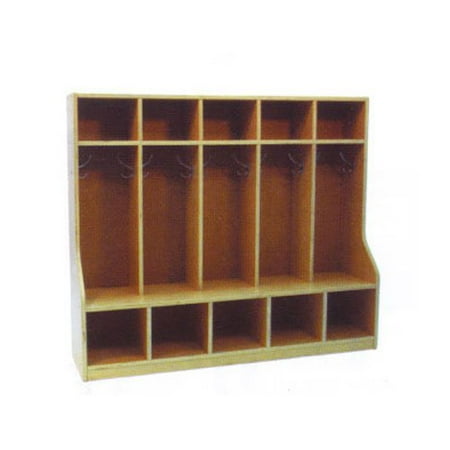 A+ Childsupply Toddler 5 Section Coat Locker