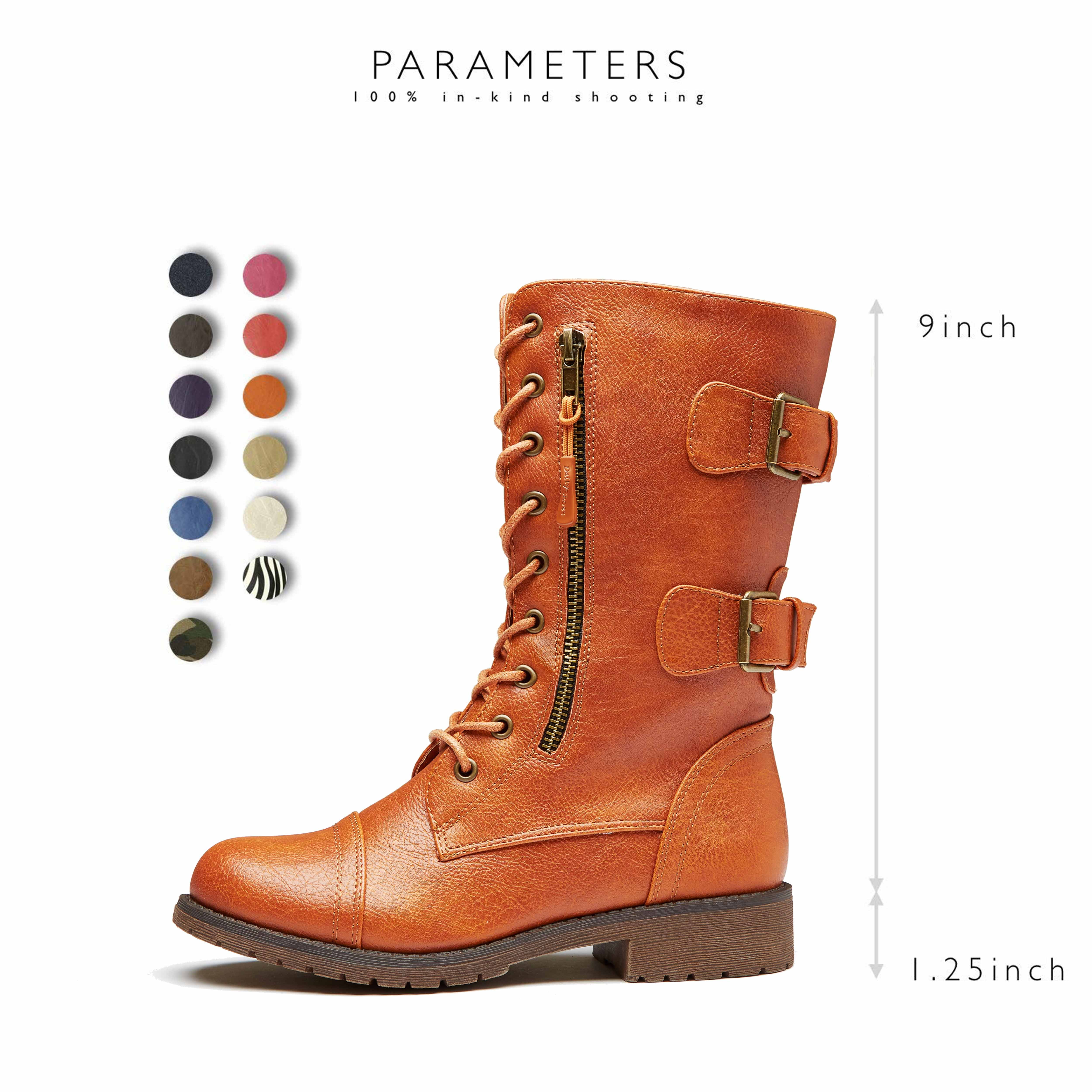 wide width combat booties