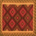 thumbnail image 1 of Ahgly Company Indoor Square Oriental Orange Traditional Area Rugs, 7' Square, 1 of 1