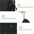 thumbnail image 3 of Travel Cable Organizer Bag Pouch Electronic Accessories Carry Case Portable Waterproof Double Layers All-in-One Storage for Cord, Charger, Phone, Earphone(Black), 3 of 7