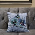thumbnail image 5 of Amrita Sen Designs CAPL708BrCDS-ZP-26x26 26 x 26 in. Flying Birds Broadcloth Indoor & Outdoor Zippered Pillow - Blue, Pink & Grey, 5 of 5