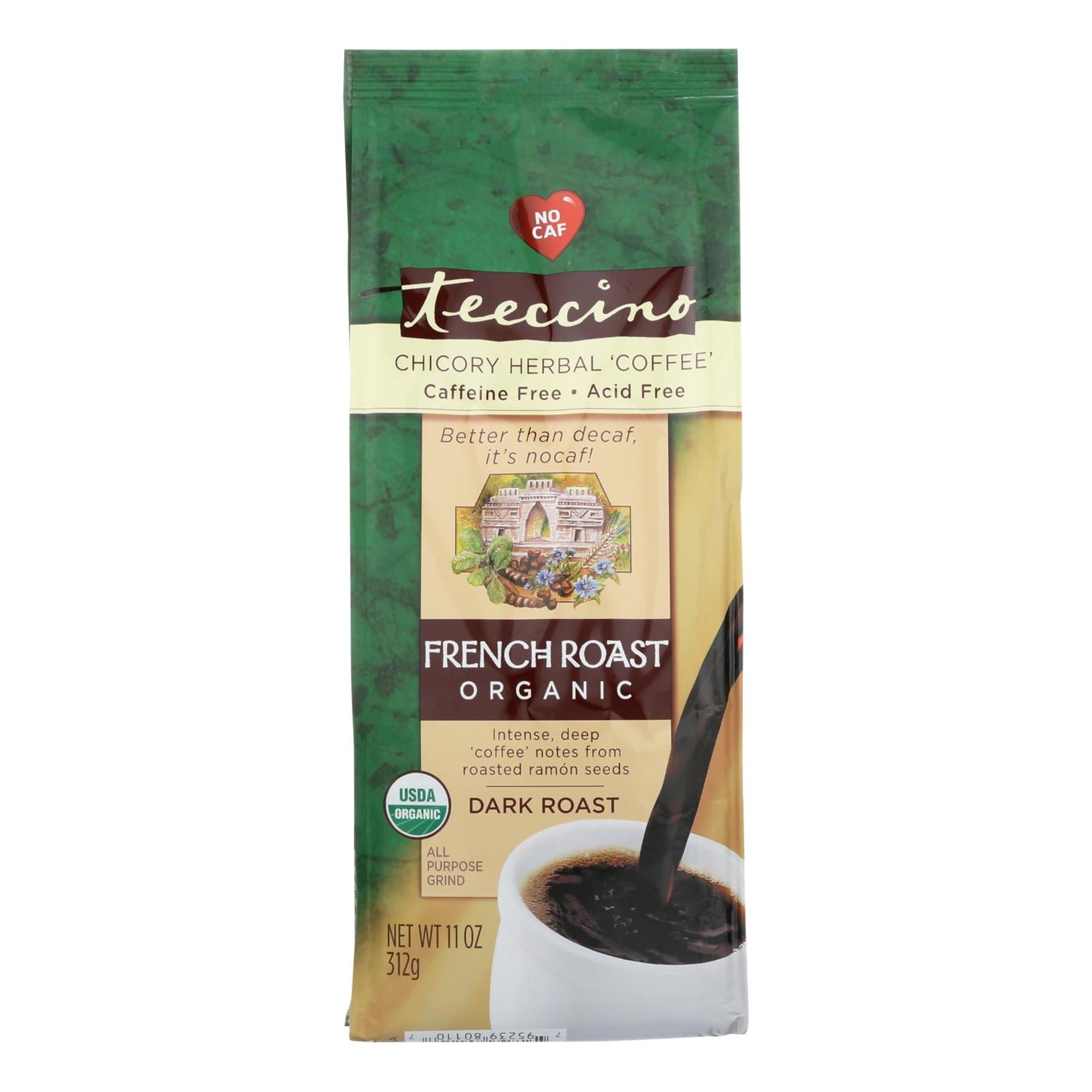 Teeccino Chicory Herbal Coffee Alternative, 11 Oz