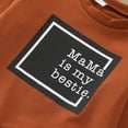 thumbnail image 4 of Vedolay Toddler Boys Clothes 2023 Toddler Girl Boy Solid Knit Casual Sweater Blouse Pullover Sweatshirt Brown,120, 4 of 5