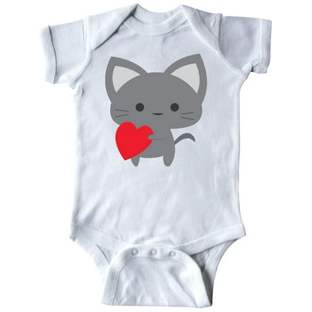 

Inktastic Heart Cat Gift Baby Boy or Baby Girl Bodysuit