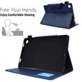 thumbnail image 3 of SaniMore Wallet Case for Samsung Galaxy Tab A7 10.4 inch SM-T500 T505 T507, Card Slots & Pen Holder [Auto Sleep] PU Leather Magnetic Ciasp Kickstand Shockproof Full Protective Cover, Blue, 3 of 10